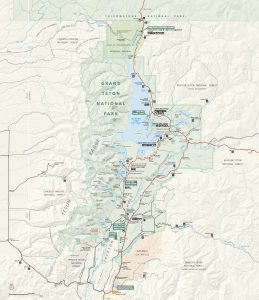 map of Grand Teton National Park